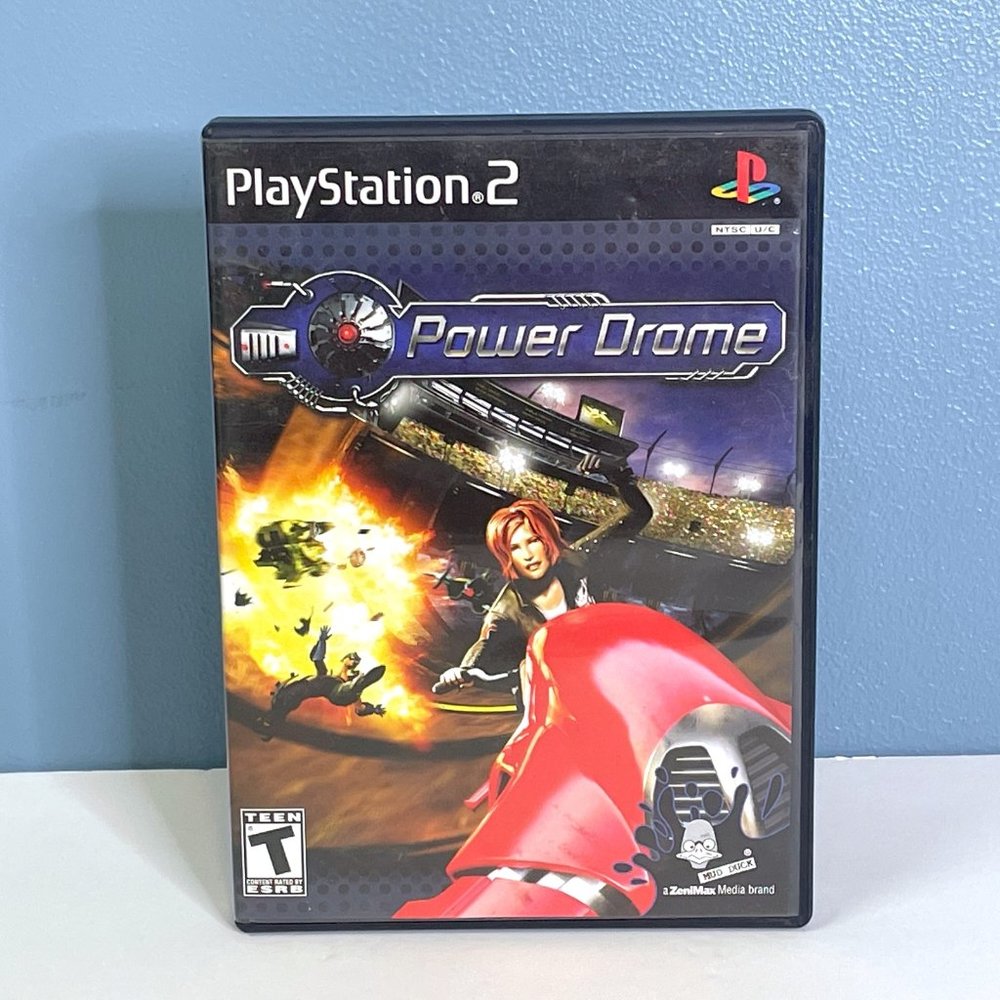 Sony PlayStation 2 PS2 Power Drome Video Game Complete with Manual NICE COND